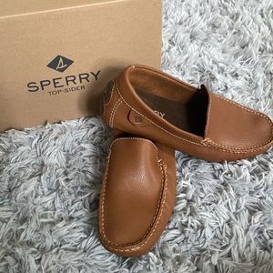 New Sperry Mens Wave Driver Venetian Tan shoes